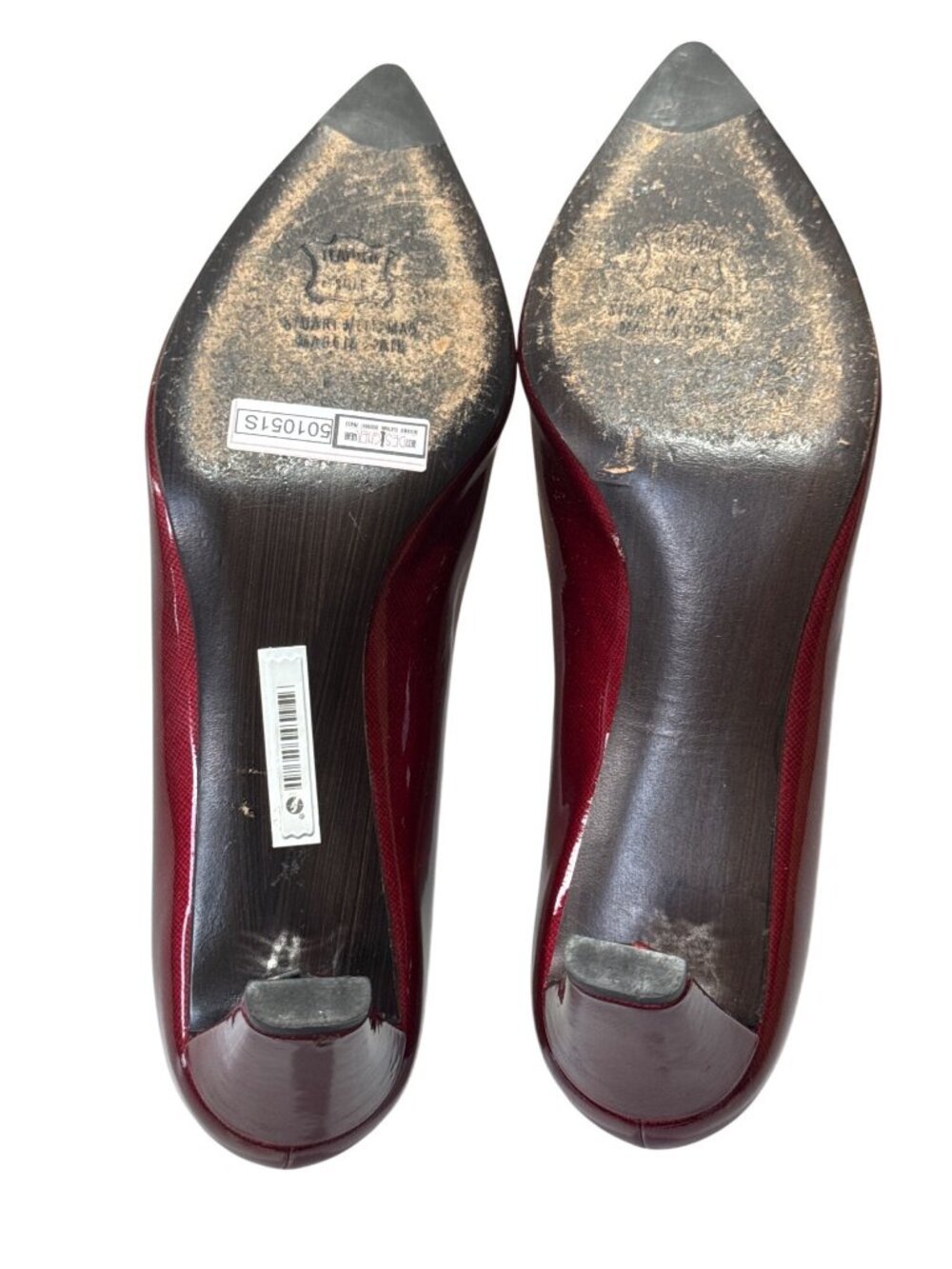 STUART WIETZMAN Women's Red Patent Leather High Heel Pumps Size 8M - Picture 6 of 10